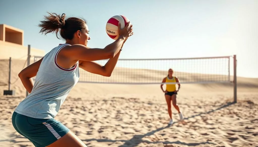 Volleyball partner exercises