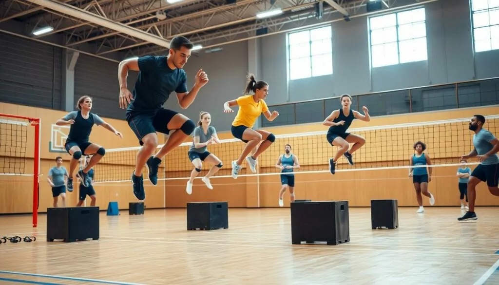 Volleyball plyometrics training