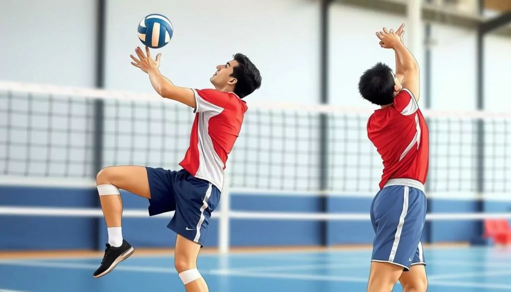 Volleyball serve techniques