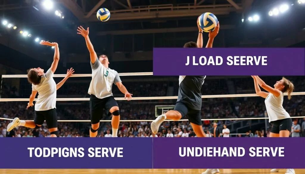 Volleyball serve types