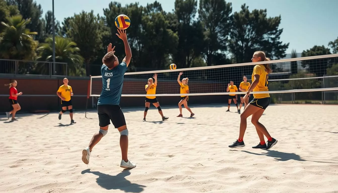 Volleyball serving drills