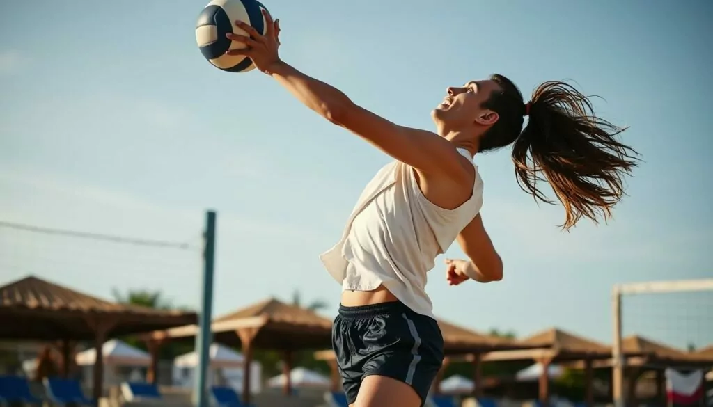 Volleyball serving techniques