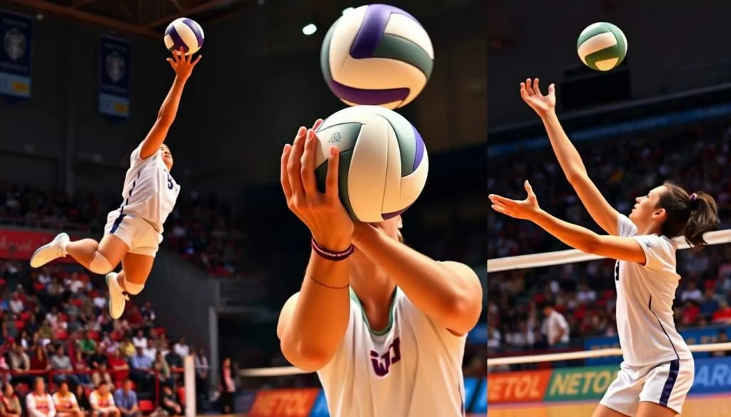 Volleyball serving techniques