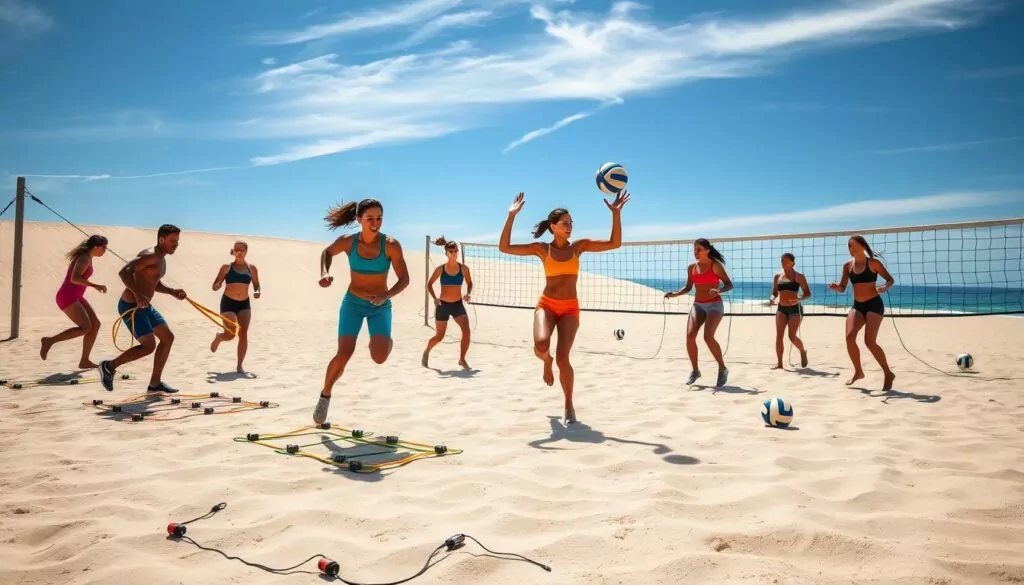 Volleyball-specific fitness components