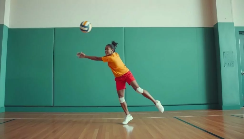 Volleyball wall hitting drill