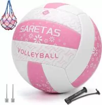 Volleyball,Girls Volleyball for Outdoor or Beach Play, Soft Volleyball Ball for Women Youth Juniors and Teens Practice Volleyballs with Pump Needles for Backyard Official Size, Indoor