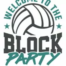 Welcome to the Block Party: Volleyball Journal, Blank Paperback Lined Notebook to Write in, Volleyball Player Gifts, 150 Pages, college ruled