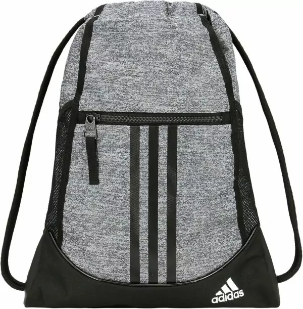 adidas Alliance II Sackpack, Jersey Onix Grey/Black/White, One Size