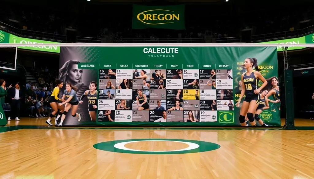 oregon volleyball schedule