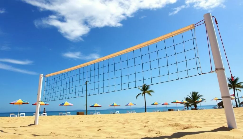 sand court volleyball net