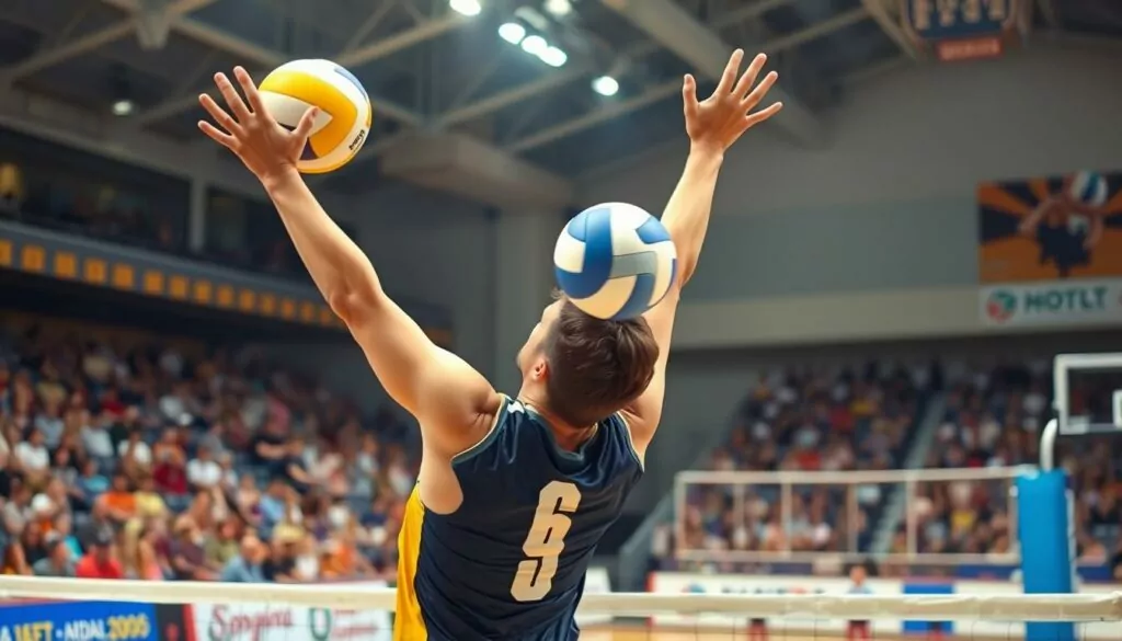 volleyball blocking