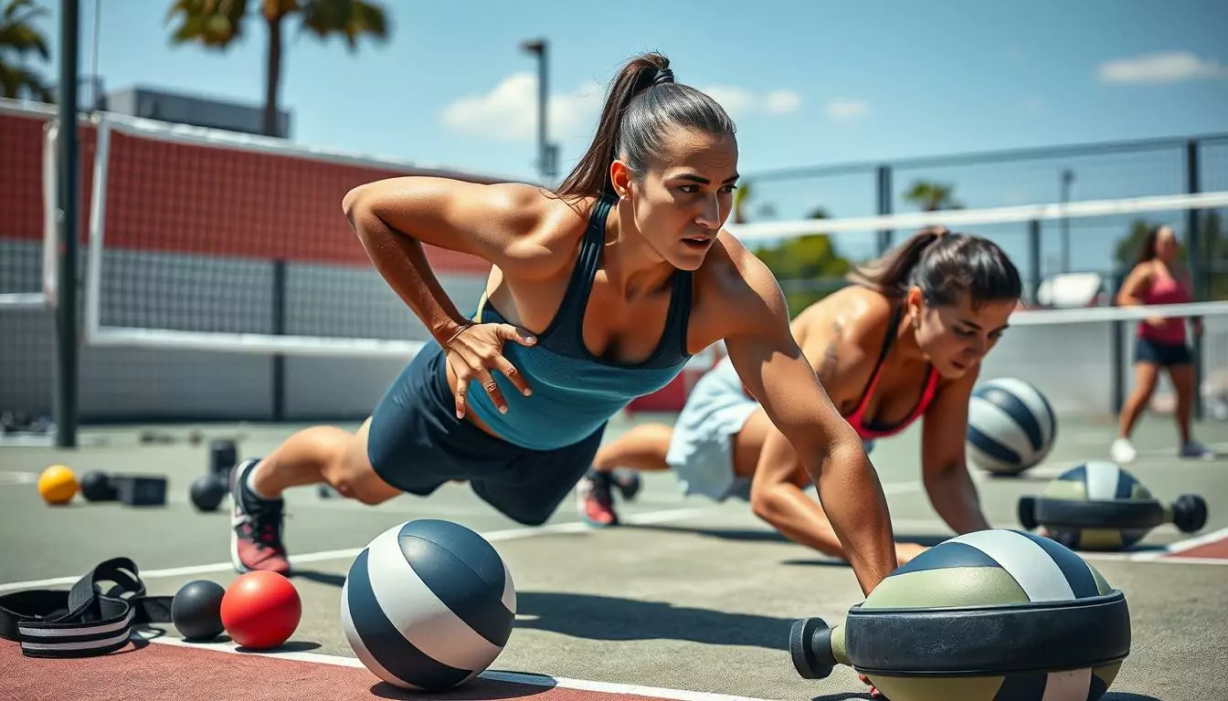 volleyball core strength workouts