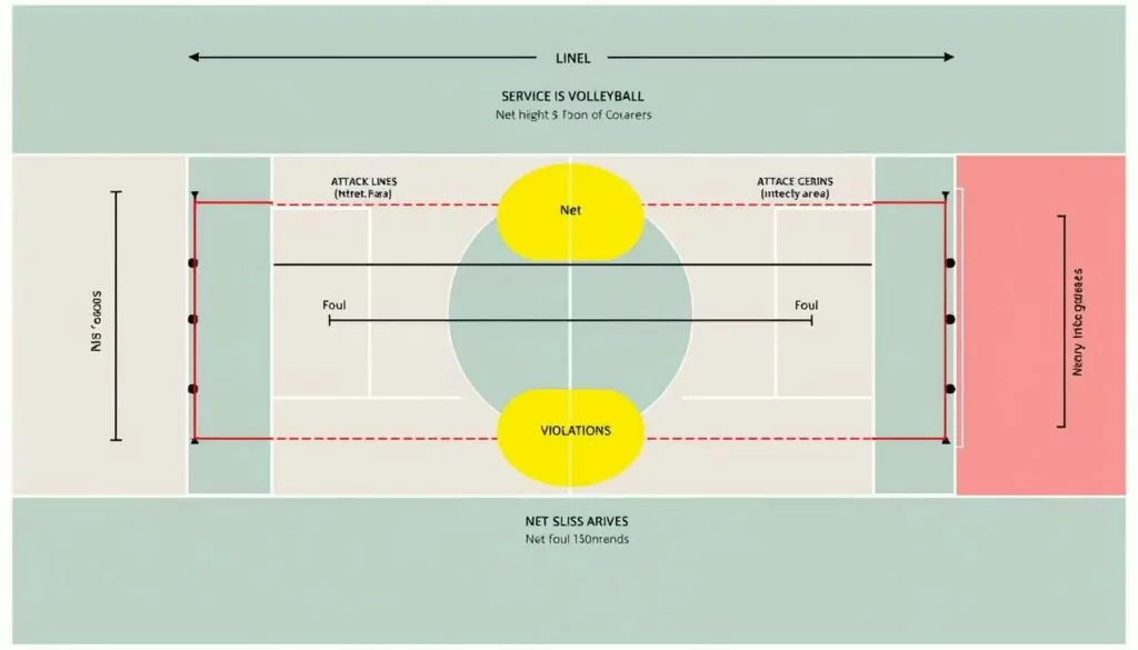 volleyball court diagram