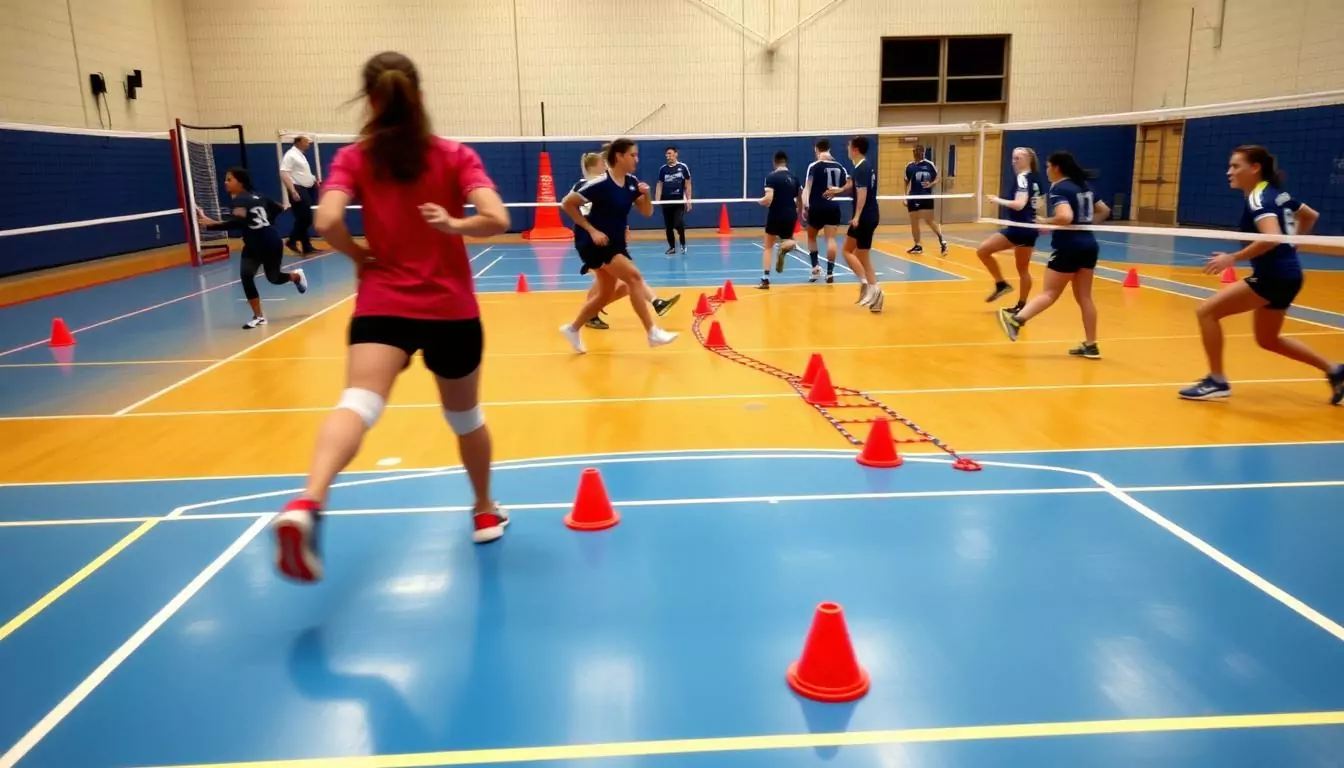 volleyball footwork drills