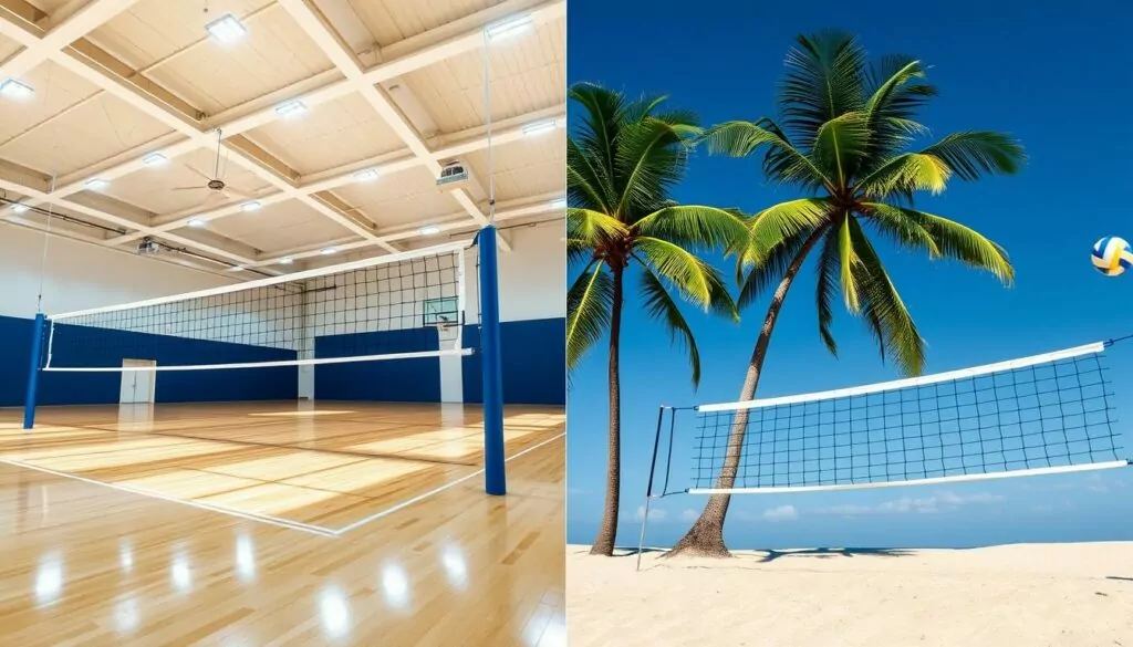 volleyball net setup