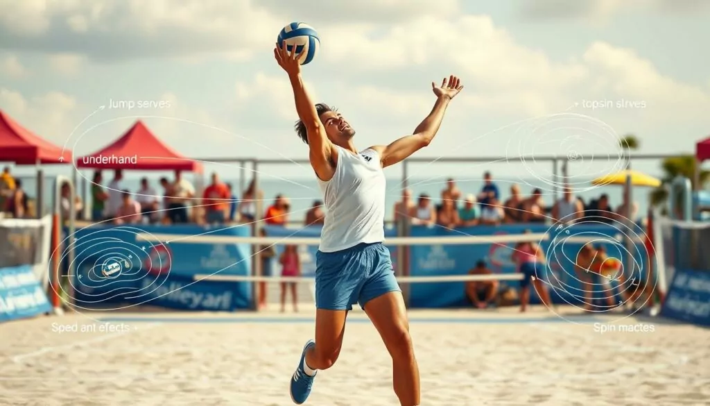 volleyball serve variability