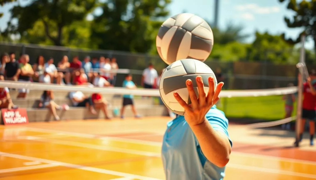 volleyball serving