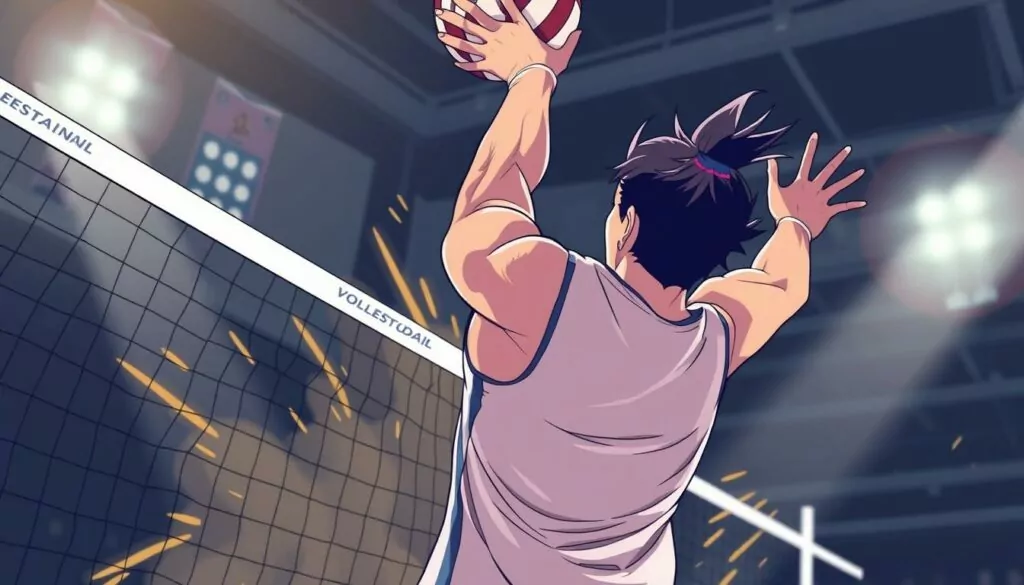 volleyball spike arm swing