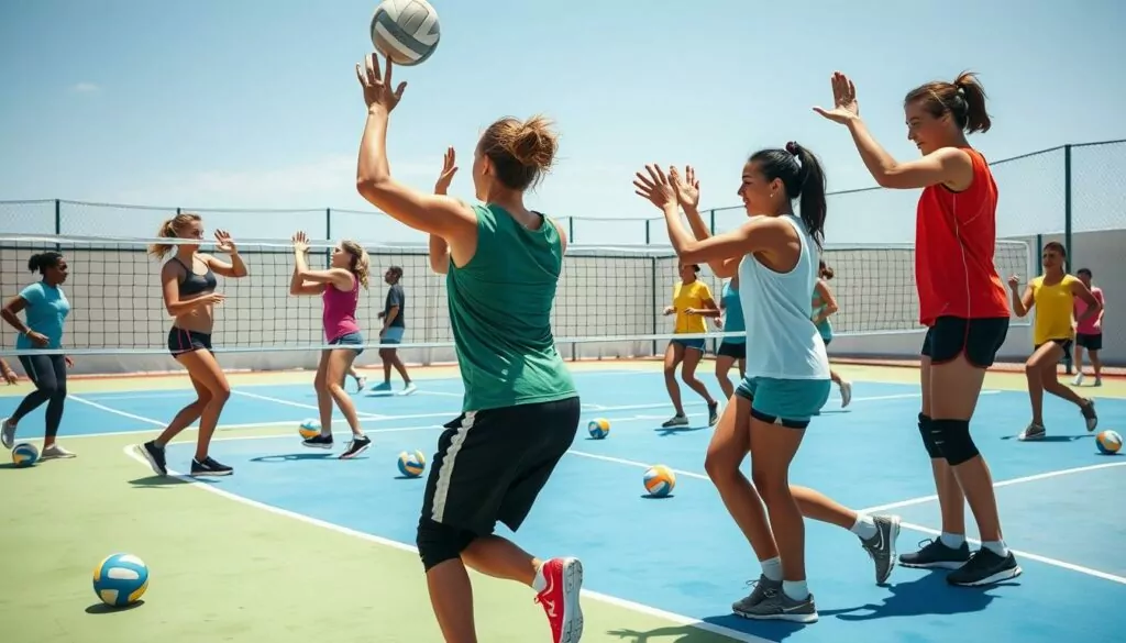 volleyball warm-up exercises