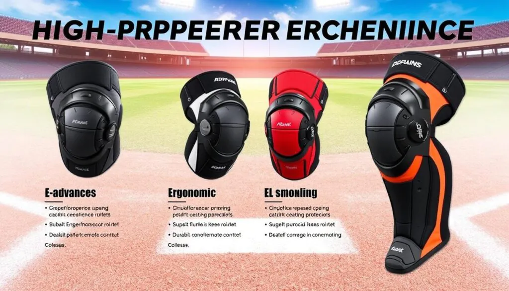 Professional baseball knee pads