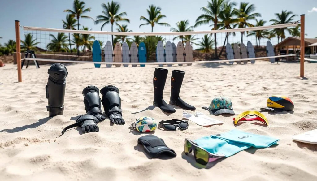 equipment for injury protection in beach volleyball