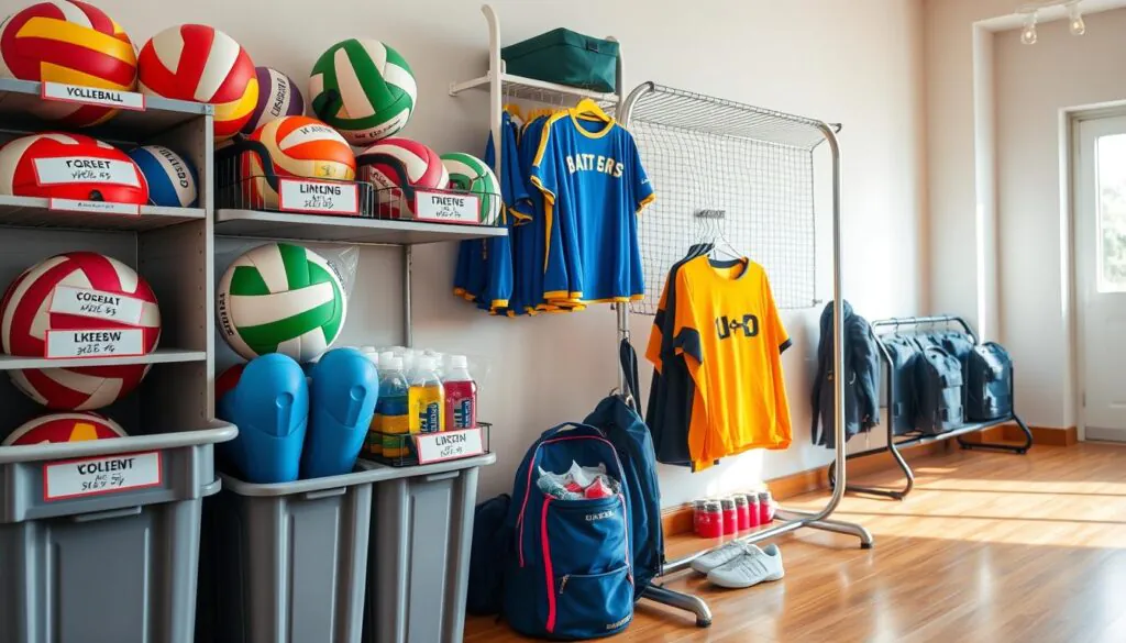 volleyball gear storage