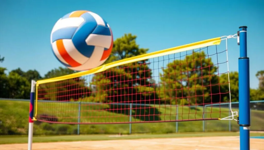 volleyball hitting net