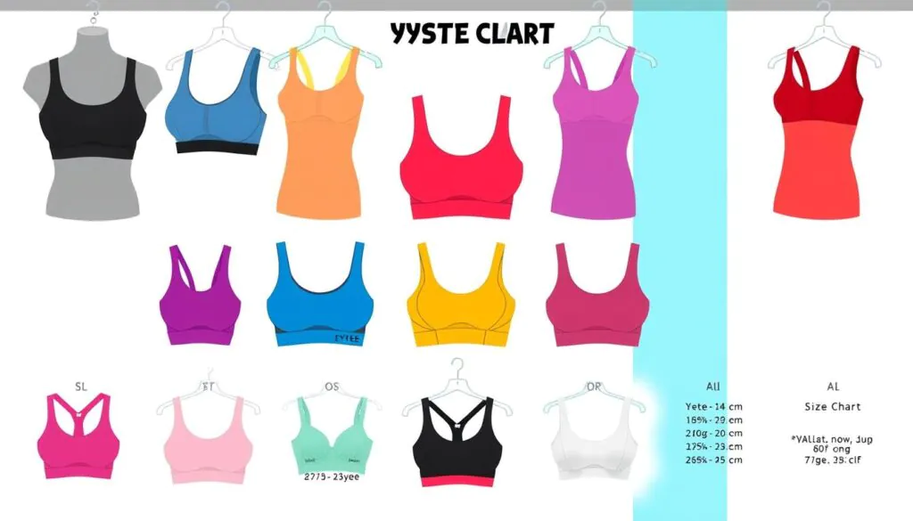 yvette sports bra sizing